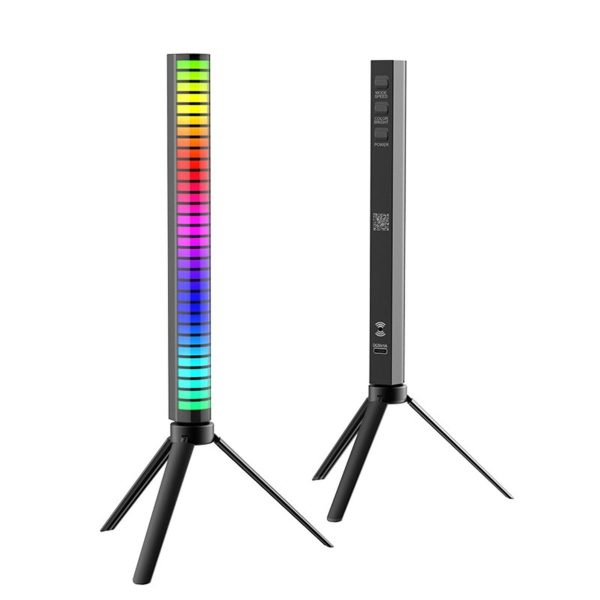 3D RGB APP Control Rechargeable Rhythm Light With Voice-Activated Pickup (D10) - Image 3