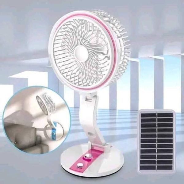 Rechargeable Folding Fan With LED Light (LR Fan) - Image 2