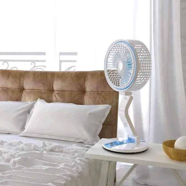 Rechargeable Folding Fan With LED Light (LR Fan) - Image 3