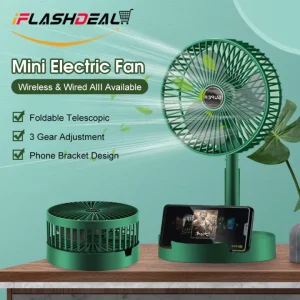 Rechargeable Electric Foldable Telescopic Fan